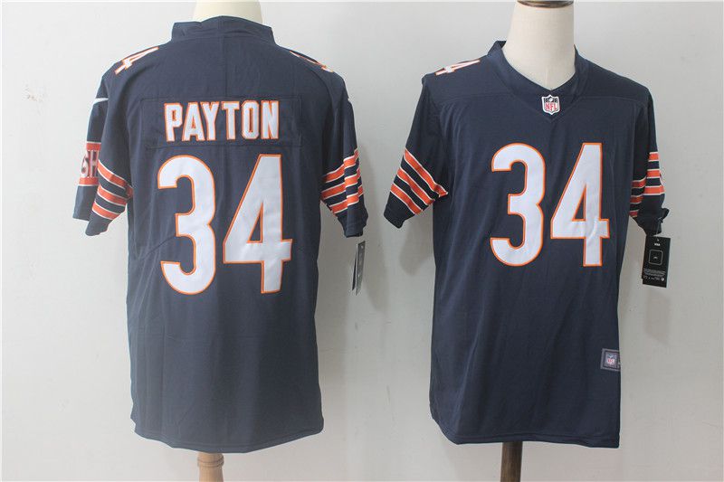 Men Chicago Bears #34 Payton Blue Nike Vapor Untouchable Limited NFL Jerseys